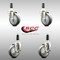 Service Caster 4 Inch 316SS Thermoplastic Rubber Swivel 1 Inch Stem Caster Brake SCC, 2PK SCC-SS316EX20S414-TPRB-2-TLB-2-1 - alternate 3
